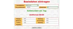 Basisdaten eintragen