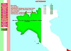 Getränkeliste